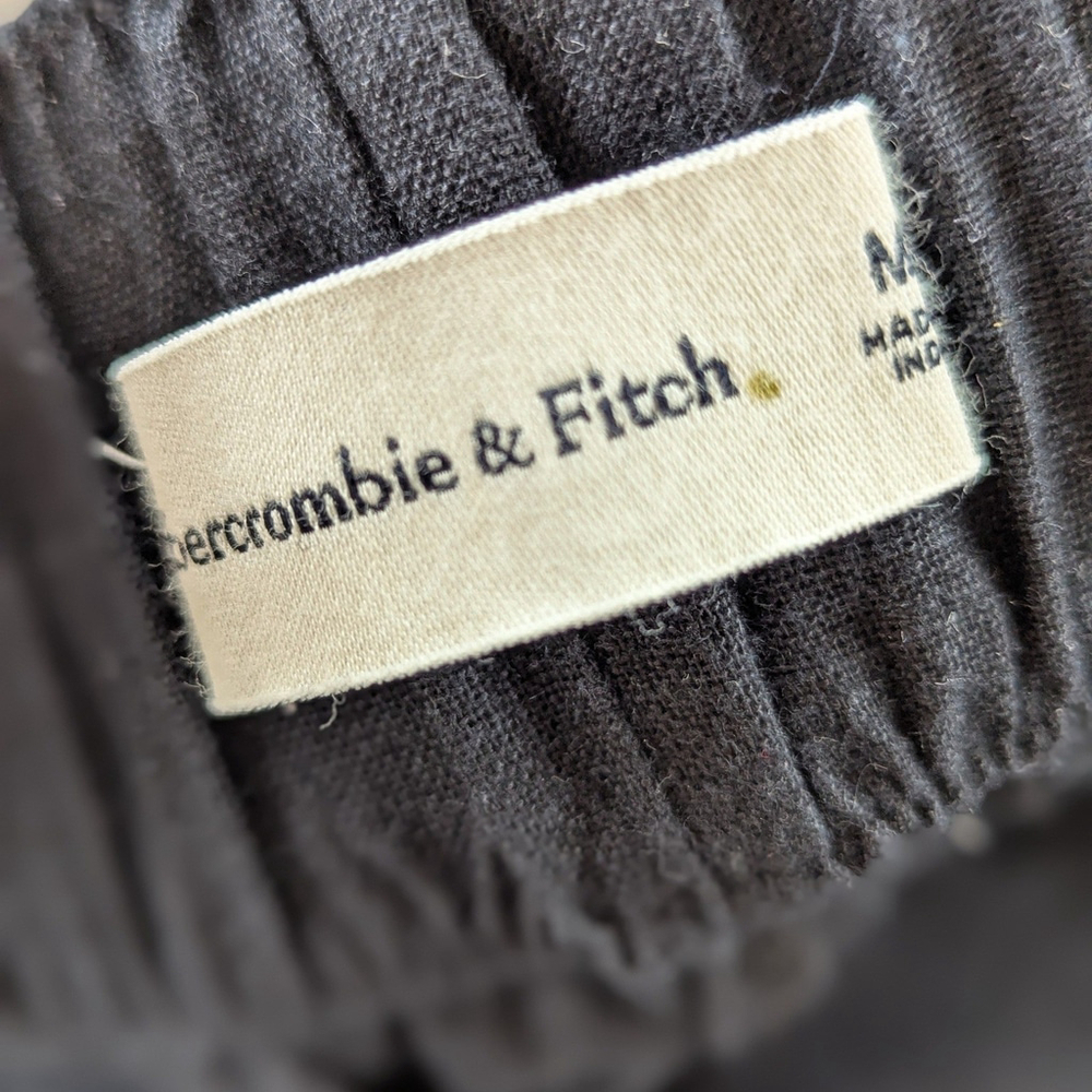 Abercrombie & Fitch Black Wide Leg Linen Pants - Picture 5 of 8